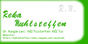 reka muhlsteffen business card